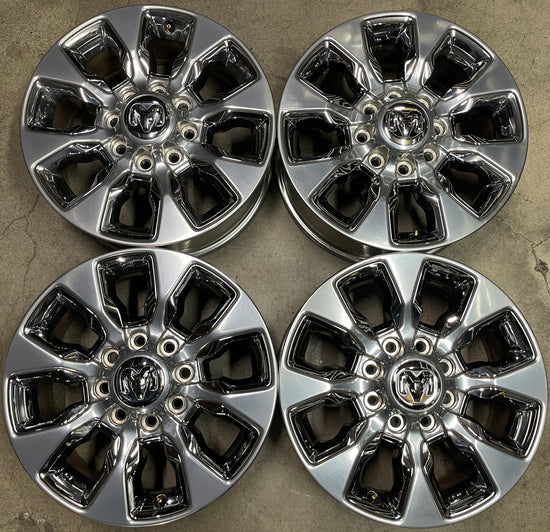 Four 2023 Dodge RAM 2500 Factory 20 Wheels 2696 Rims 6MH98TRMAA OEM Chrome
