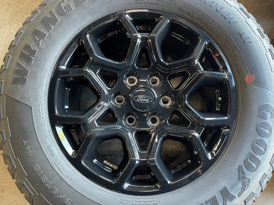 2025 Ford F150 Factory 18 Wheels Tires OEM 10340 Rim Black 275/65/18 Goodyear AT