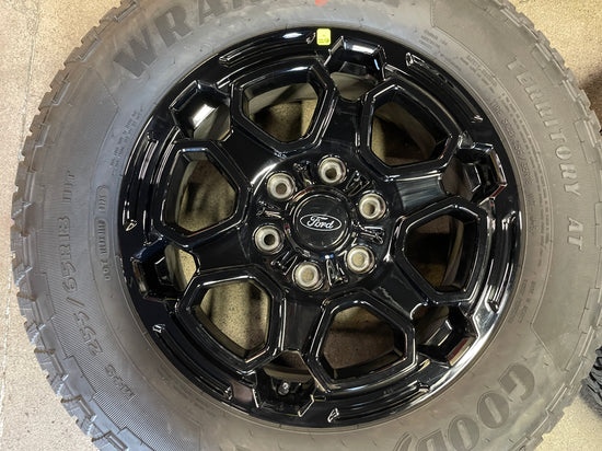 2025 Ford Ranger Factory 18 Wheels Tires OEM Rims Black N1WZ1007Y Goodyear AT