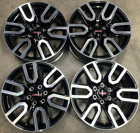 Sold 2025 GMC Sierra Yukon AT4 Factory 20 Wheels 5914 OEM Black Rims Silverado Tahoe