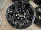 Four 2025 Ford F250 F350 Factory 20 Wheels OEM Rims Black 10484 Tall rear caps