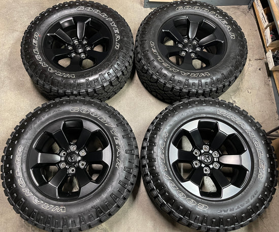 Sold 2023 Dodge Ram Rebel 1500 Factory 18 Wheels Tires Rims 2671 OEM 5YD44TRMAA Black