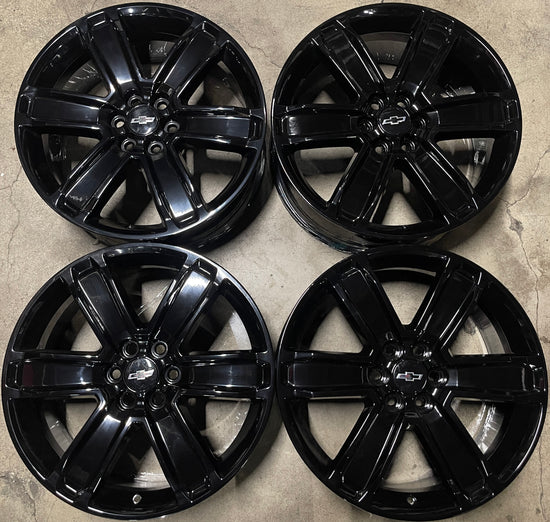 Sold Four Chevy Acadia Factory 20 Wheels 5794 OEM Rims Black 23457346 Blazer Enclave