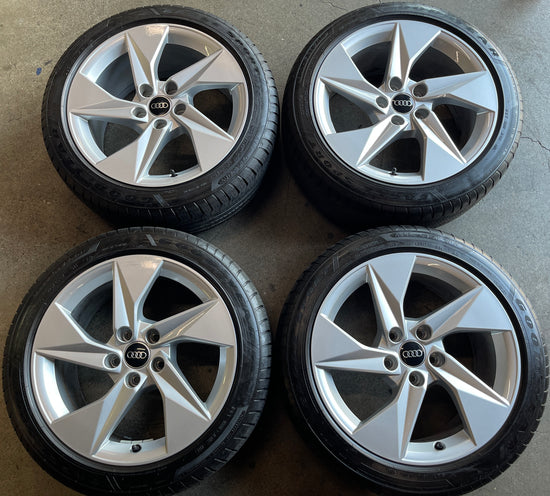 2024 Audi A3 Factory 17 Wheels Tires OEM Rims 5X112 Goodyear 2254517 80%
