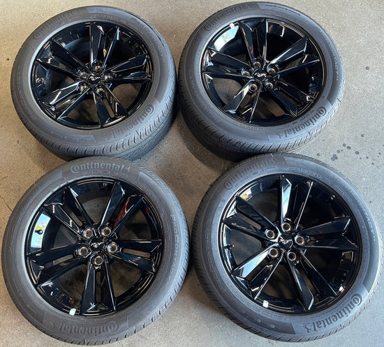 Sold 2025 Ford Mustang GT Factory 18 Wheels Tires Rims OEM PR3C1007BA Black 255/45/18