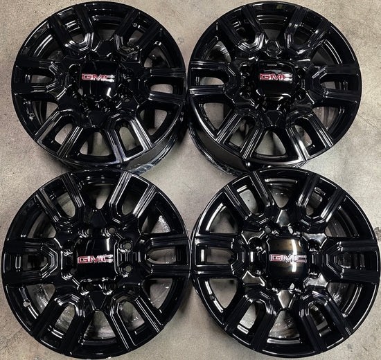 Sold Four 2023 GMC Sierra Denali HD2500 HD3500 Factory 20" Wheels OEM 5950 Rims Black