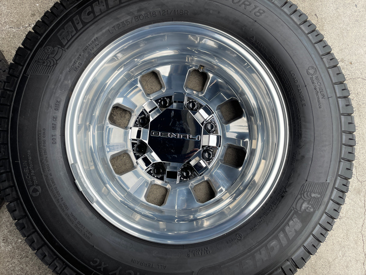 2025 GMC Sierra 3500 HD Denali Dually OEM Wheels & Tires 18x6.5 8x210 ...