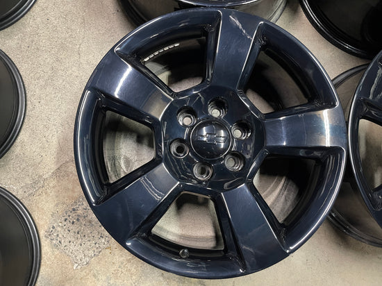 Four 2018 Chevy Silverado LTZ Factory 20" Wheels OEM 5652 Tahoe Suburban 1500 Black