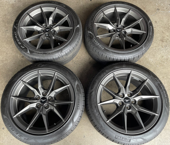 Sold 2025 Ford Mustang Dark Horse Factory 19 Wheels Tires OEM Rims Pirelli 1007UASR3C
