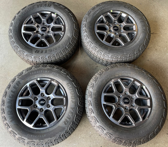 Sold 2024 Ford Ranger Factory 17 Wheels Tires OEM Rims N1WC1007C4A Goodyear AT 2557017