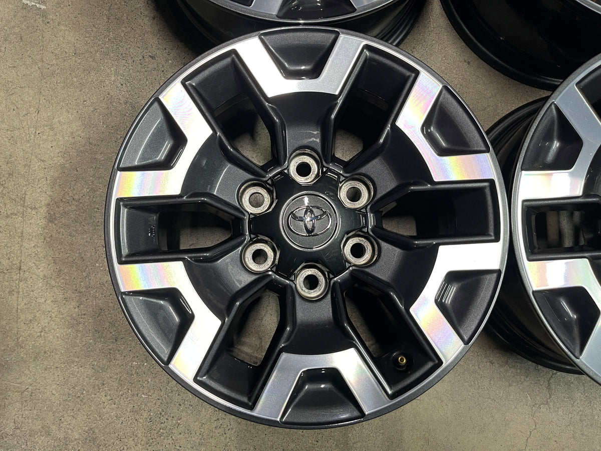 16 Inch Tacoma Rims 2021 Toyota Tacoma 4X4 6x5.5 OEM Wheels 16x7 6x5.5 +25 Machined Face ...