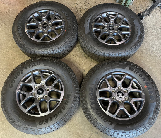 Sold 2024 Ford Ranger Factory 17 Wheels Tires OEM Rims N1WC1007C4A Goodyear AT 2557017