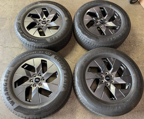 Sold 2025 Ford F150 Lightning EV Factory 20 Wheels Tires Rims OEM NL381007BA Goodyear