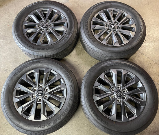 2025 Toyota Land Cruiser Factory 20 Wheels Tires Lug Nuts OEM Rims Yokohama Tundra