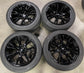 2024 Tesla Model S Plaid Factory 19 Wheels Tires OEM Rims Tempest Gloss Black