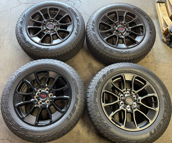 Sold 2025 Toyota Tundra TRD Factory 20 Wheels Tires OEM Black Rims 265/60/20 Falken AT3