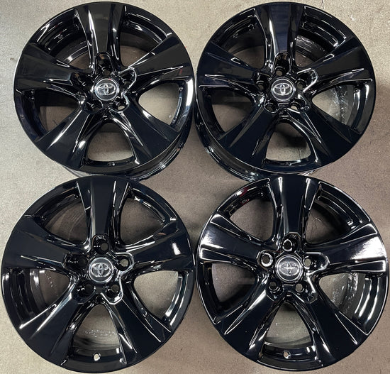 Sold Four 2019-2024 Toyota Rav4 Factory 17 Wheels OEM Rims 75240 Gloss Black