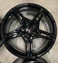 Four 2024 Chevy Corvette C8 factory 19 20 WHEELS OEM 23404163 23404154 Black