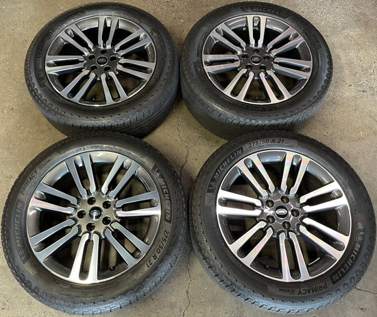 2023 Range Rover Factory 21 Wheels Tires Rims OEM M8E2DB Michelin 275/50/21 M8E2DB