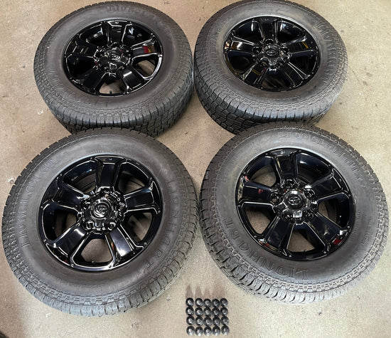 Sold 2020 Toyota Tundra Factory 18 Wheels Tires OEM Rims 75156 Sequoia Gloss Black 5x150