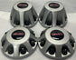 Sold Set of 4 2011-2023 GMC Sierra 3500 Dually Silver Center Caps 9597805 9597796 OEM