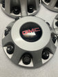Sold Set of 4 2011-2023 GMC Sierra 3500 Dually Silver Center Caps 9597805 9597796 OEM