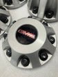 Sold Set of 4 2011-2023 GMC Sierra 3500 Dually Silver Center Caps 9597805 9597796 OEM