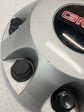 Sold Set of 4 2011-2023 GMC Sierra 3500 Dually Silver Center Caps 9597805 9597796 OEM