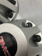 Sold Set of 4 2011-2023 GMC Sierra 3500 Dually Silver Center Caps 9597805 9597796 OEM