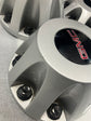 Sold Set of 4 2011-2023 GMC Sierra 3500 Dually Silver Center Caps 9597805 9597796 OEM