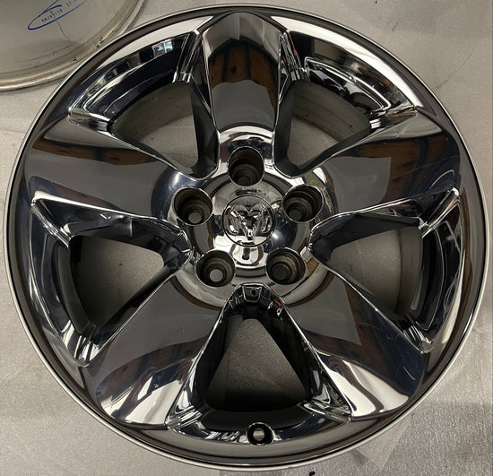 One Single 2013-2018 Dodge RAM 1500 Factory 20 Chrome Clad Wheel OEM 2495C Rim
