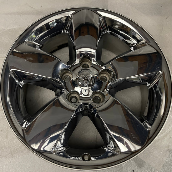 One (1) 2013-2018 Dodge RAM 1500 Factory 20 Chrome Clad Wheel OEM 2495C Rim