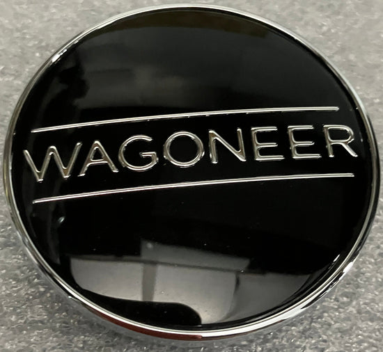 Single OEM 2022-2025 Jeep Grand Wagoneer Black Center Cap 04755617AA 04755498AA