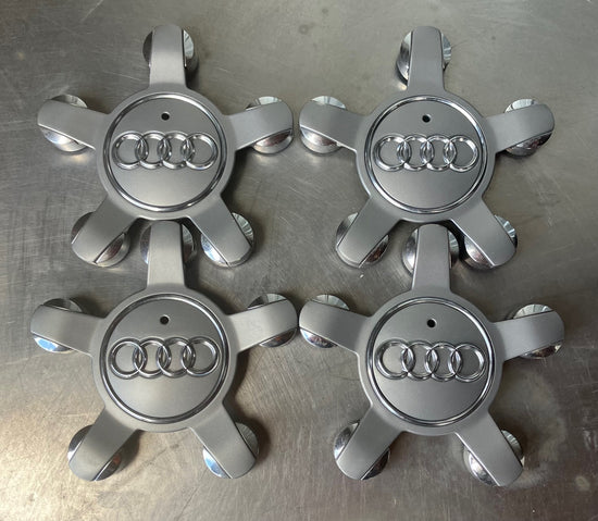 Set of 4 Authentic OEM Factory Audi center caps Audi part number 8R0601165