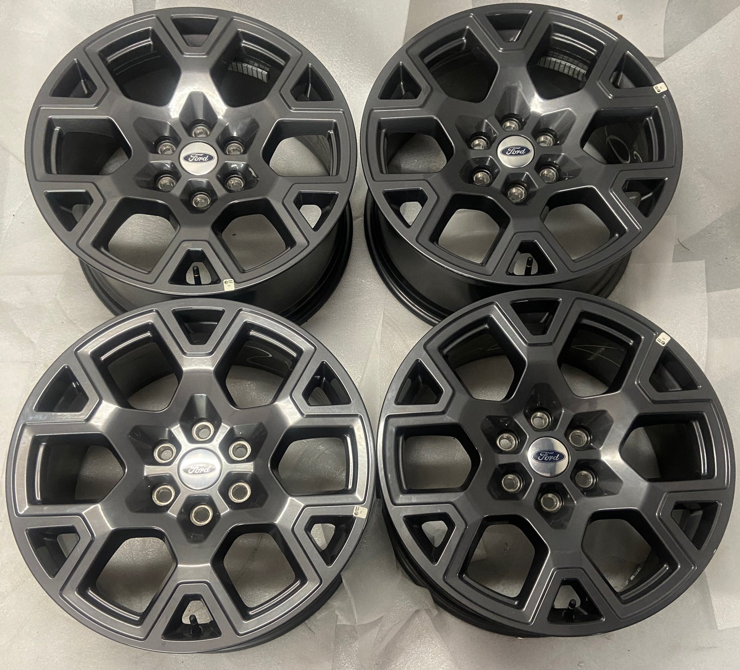 2026 Ford F150 OEM 20" Full Paint Dark Gray Wheel Rim 20x8.5 6x135 +44mm TL341007HA Take-Off Set of 4

