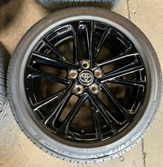 Sold 2025 Toyota Camry factory 18 Wheels Tires Rims OEM BDS 235/45VR18 Gloss Black