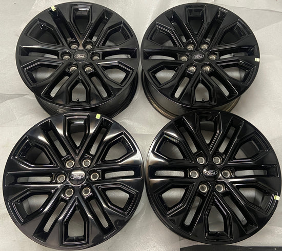 2023-2025 Ford F150 Lariat Limited OEM 20" Gloss Black Wheel Rim Set of 4 | RL3J1007BA 10710
