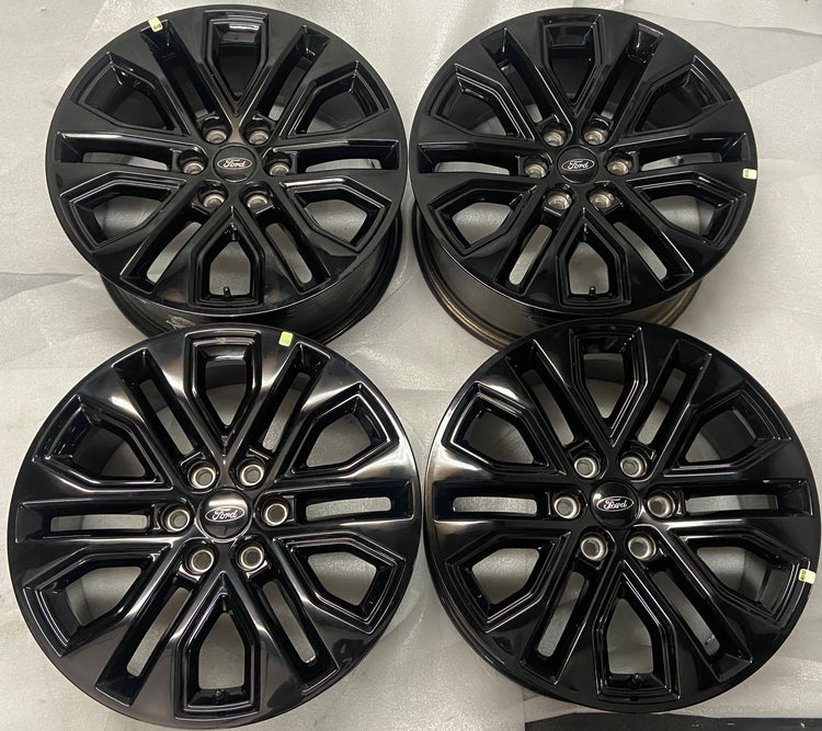 2023-2025 Ford F150 Lariat Limited OEM 20" Gloss Black Wheel Rim Set of 4 | RL3J1007BA 10710
