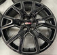 2023-2026 GMC Yukon 1500 OEM 22" Machined Black Wheel Rim Set of 4 | 84040801 23376319 14087
