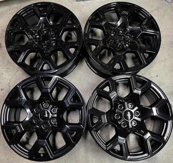 Four 2024 Ford F150 Factory 20 Wheels OEM RIMS RL341007HA Gloss Black