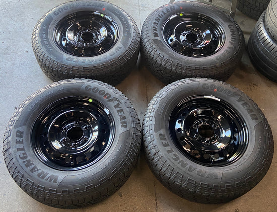 2024-2026 Ford Ranger Factory 17" Gloss Black Steel Wheel/Rim Tire Set of 4 OEM Original | KB3Z1015D 10227