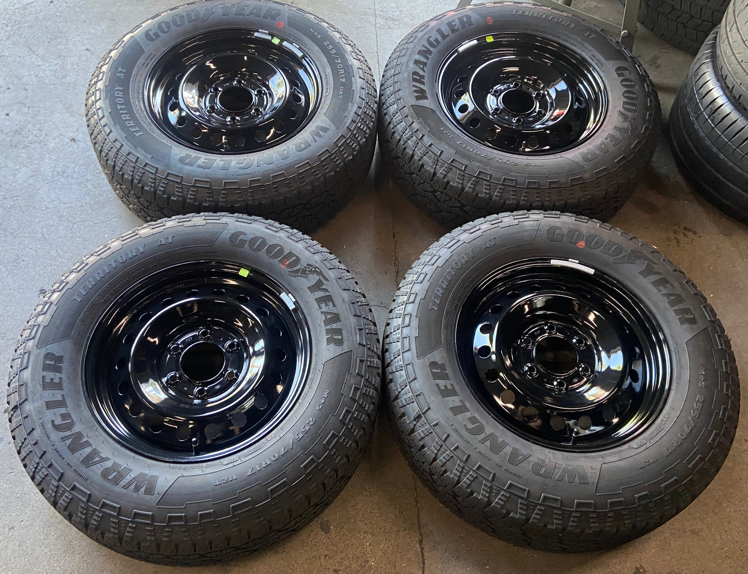 2024-2026 Ford Ranger Factory 17" Gloss Black Steel Wheel/Rim Tire Set of 4 OEM Original | KB3Z1015D 10227

