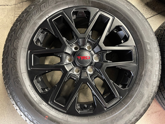 Sold 2026 Toyota Tundra TRD Fact 20 Wheels Tires OEM Rims Black Bridgestone 265/60/20