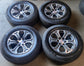 2019-2026 GMC Sierra 1500 Factory OEM 18" Machined with Charcoal Windows Wheel Rim Tire Set of 4 | 23377013
