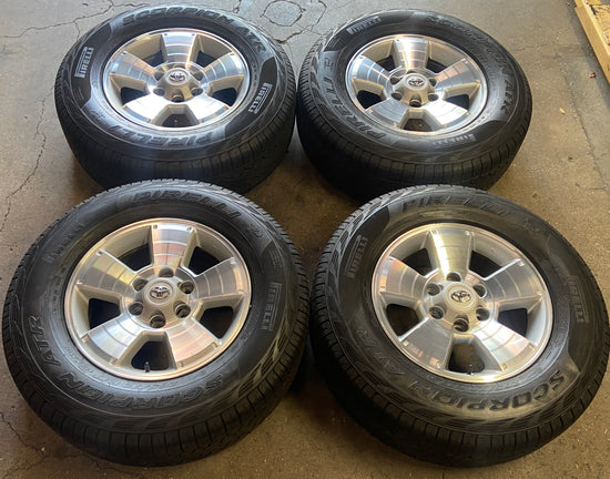 2000-2020 Toyota Tacoma 4Runner OEM 17" Machined Wheel/Rim Tire Set of 4 | 4261135281 69429