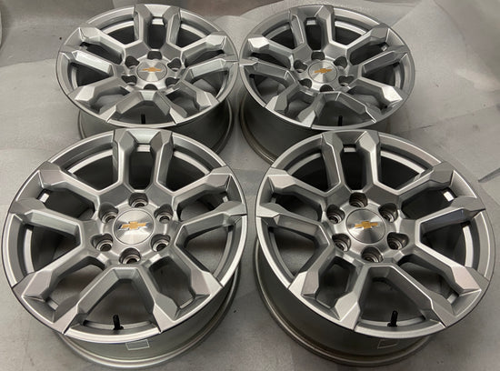 1999-2025 Chevy Silverado Tahoe Suburban OEM 18 inch Silver Wheel Rim Set of 4
