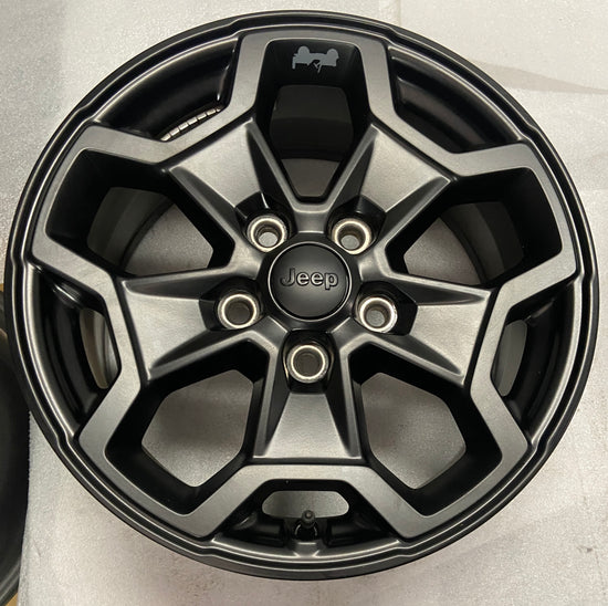 2021-2023 Jeep Gladiator OEM 17" Semi Gloss Black Wheel Rim Single | 6KC88RXFAA 9238