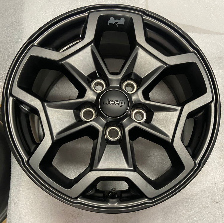 2021-2023 Jeep Gladiator OEM 17" Semi Gloss Black Wheel Rim Single | 6KC88RXFAA 9238
