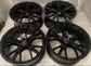 2021 2022 2023 Audi E-Tron Quattro Q8 OEM 22 inch Gloss Black Wheels Rims Set of 4 4M8601025Q 59065
