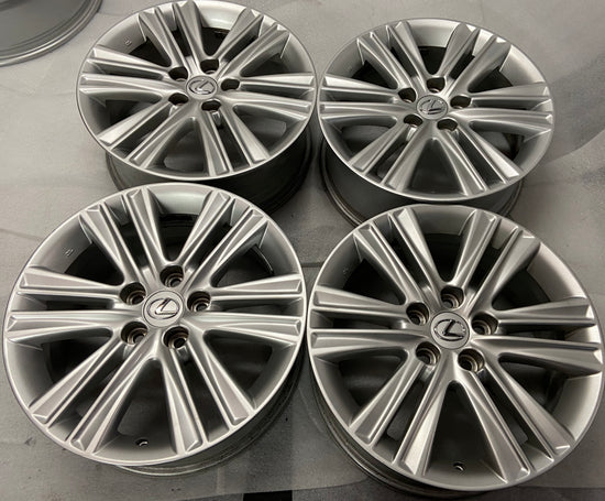 2013-2015 Lexus ES350 OEM 17" Silver Wheel Rim Set of 4 Used
